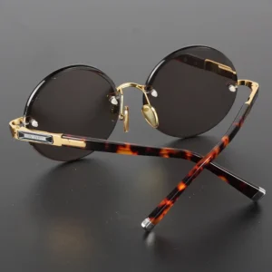 Men's Resin Sunglasses Frameless UV400 Sunglasses Cool Eye Protection Glasses Summer Decorative Sunglasses